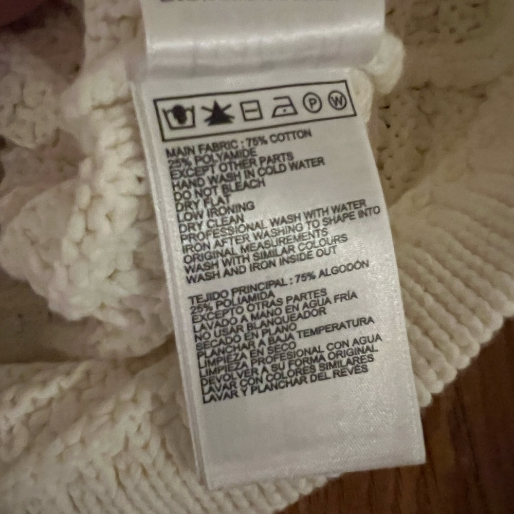 Ba&sh Gaspard Knitted Cardigan Sweater in Ivory Size 1/Small NWOT - Picture 12 of 13